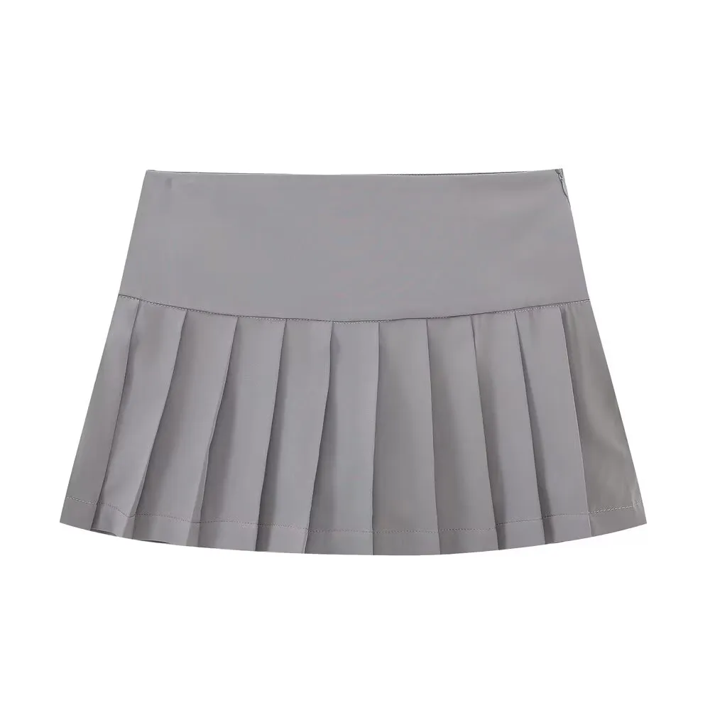 Pleated Mini Skirt