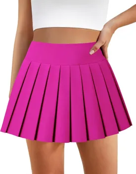 Pleated Skirts for Women High Waisted Tennis Skirt Athletic Skorts with Pockets Shorts Workout Golf Skort