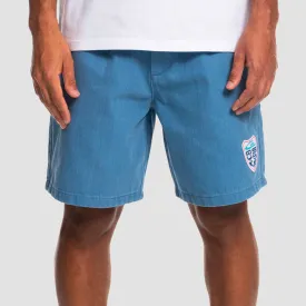 Quiksilver x Stranger Things Suburbia Pleated Shorts Riviera