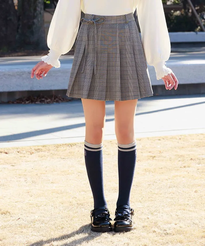 Ribbon Set Pleated Skort