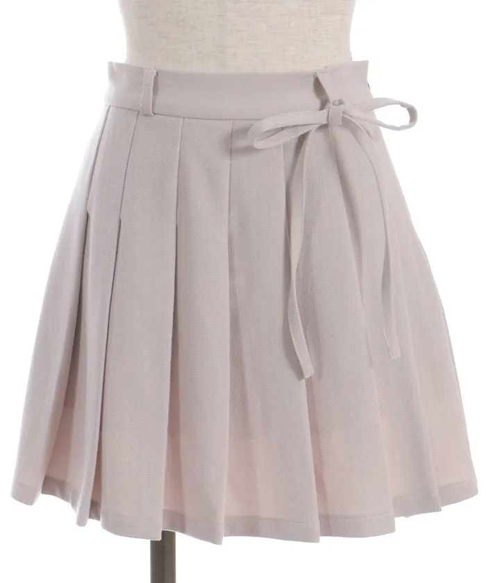 Ribbon Set Pleated Skort