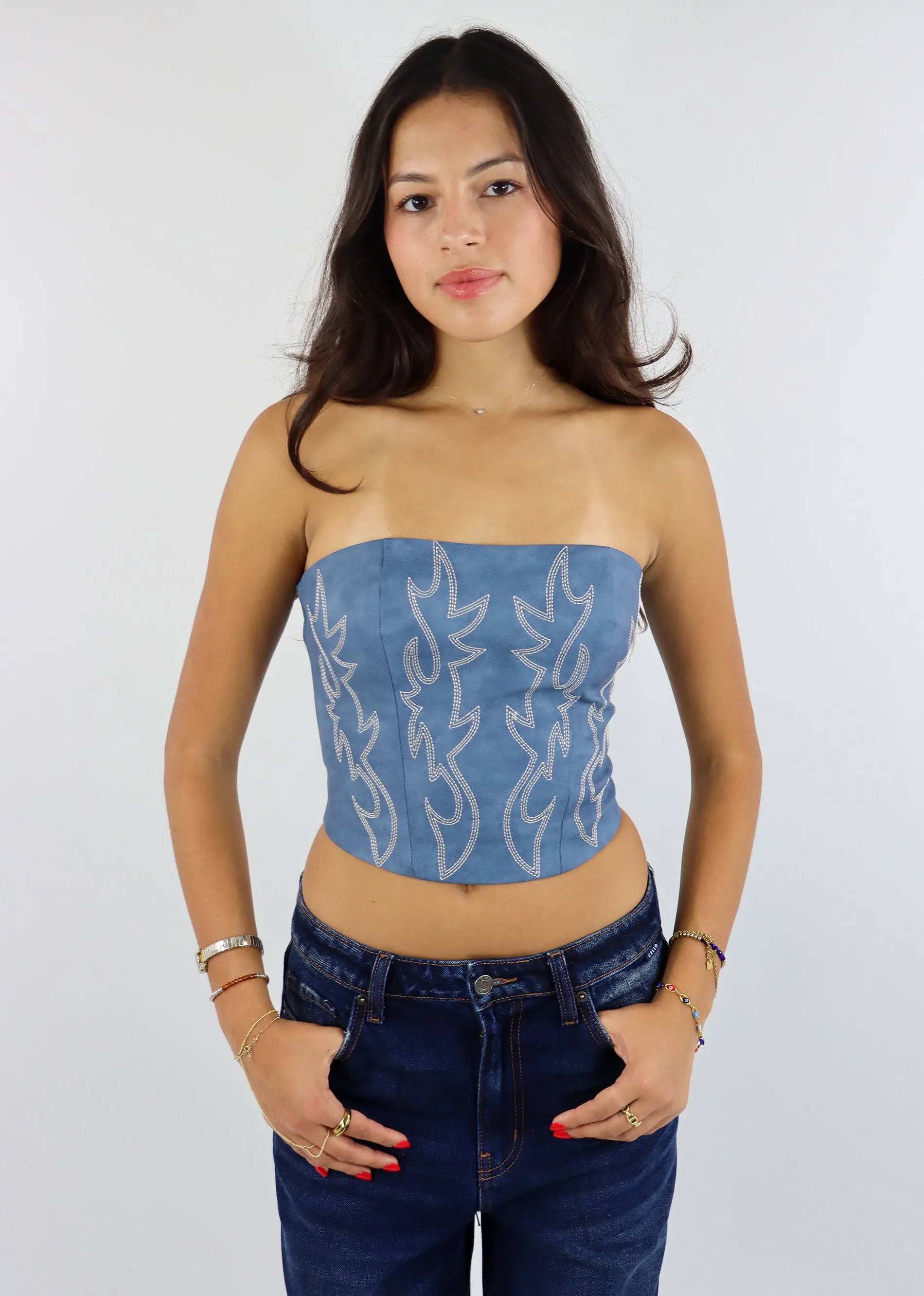 Thunderstruck Corset ★ Blue