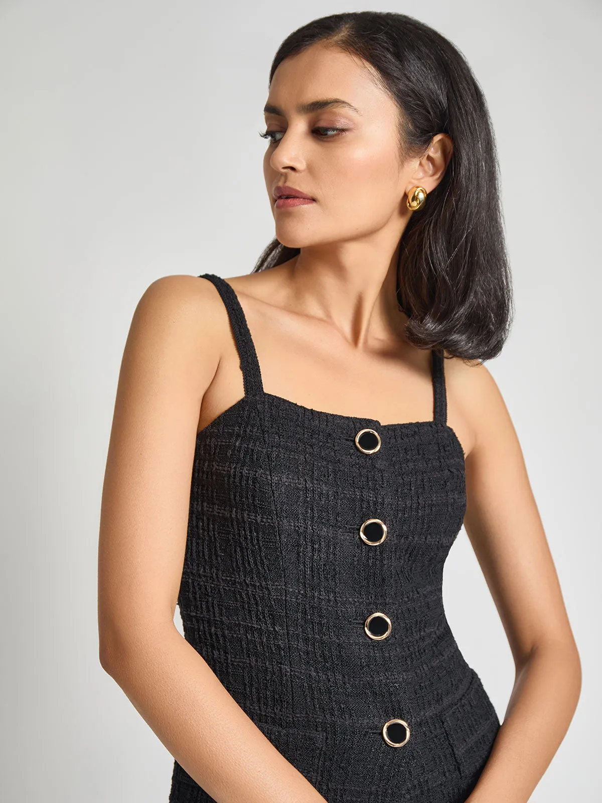 Tonal Plaid Knit Tank - Modern Fit