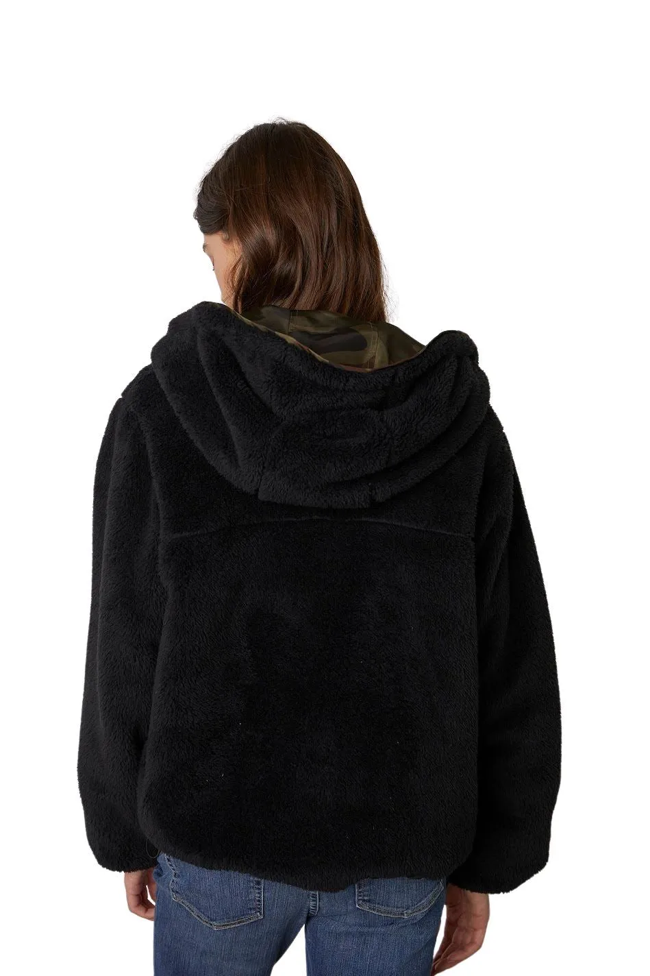 Velvet Audree Reversible Sherpa Jacket - Camo