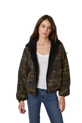 Velvet Audree Reversible Sherpa Jacket - Camo