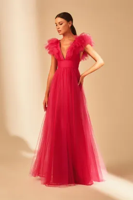 Vielle Tulle Graceful Maxi Dress