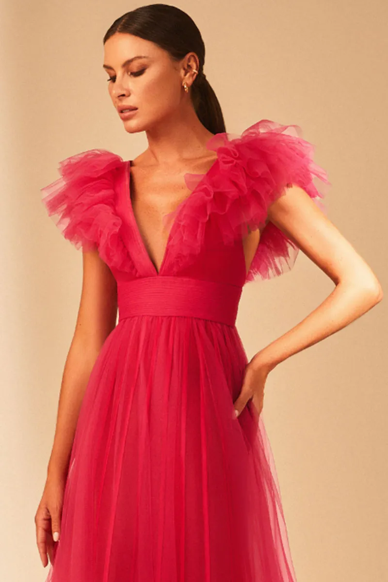 Vielle Tulle Graceful Maxi Dress