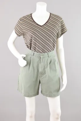 Vintage Dockers Pastel Green Mom Shorts, Women's Size 10, 28" Waist