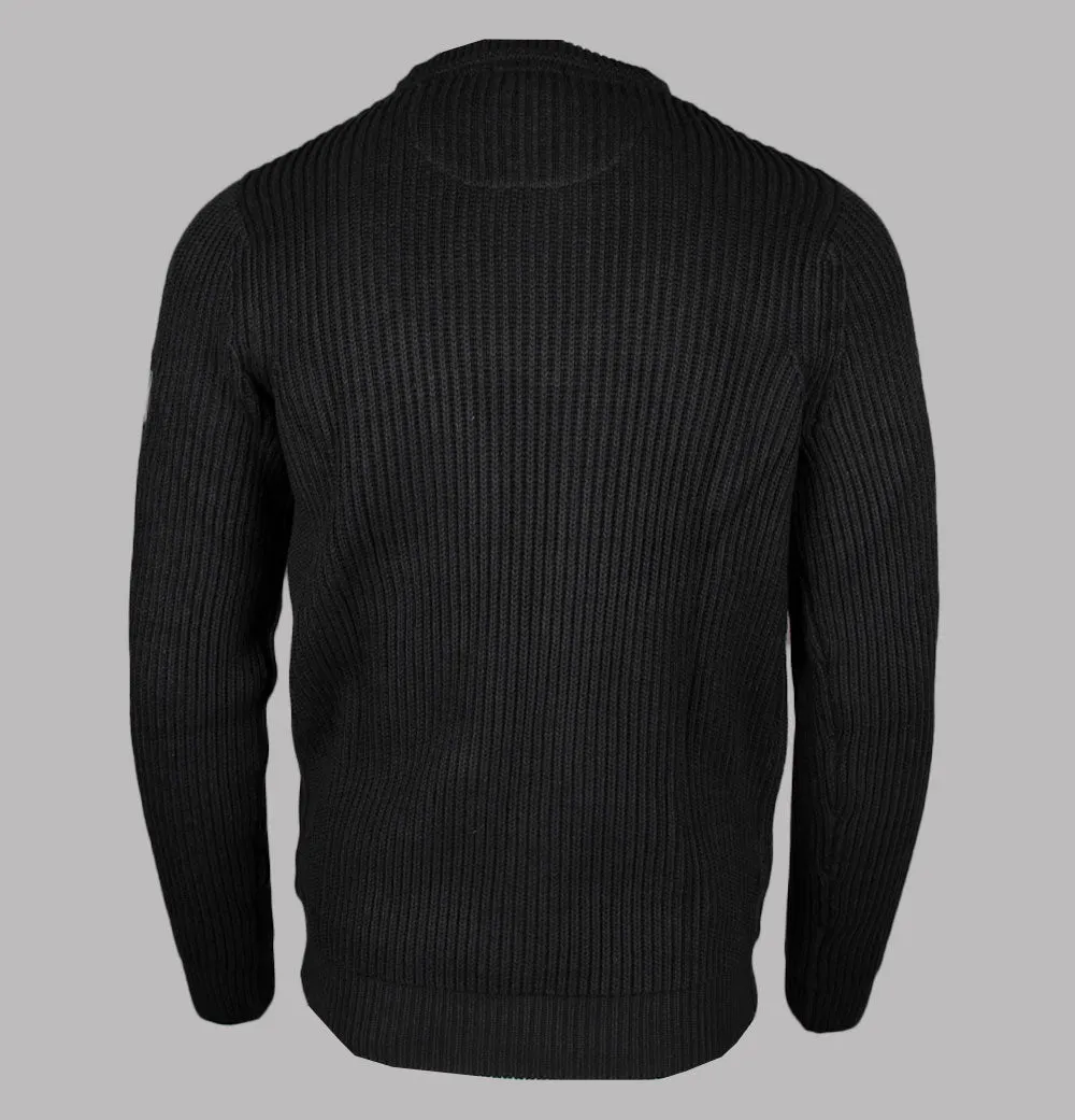 Weekend Offender Couto Knitted Ribbed Sweater Black