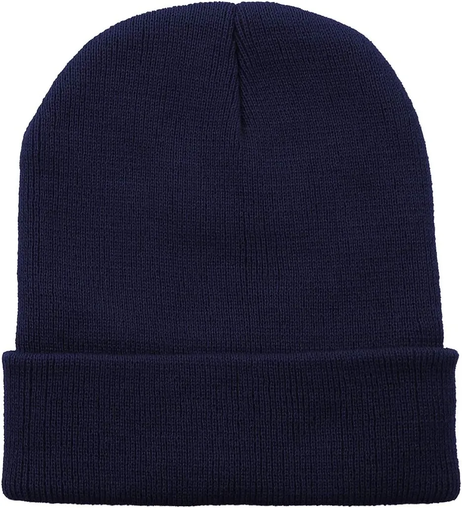 Zando Beanie for Men Women Cuffed Cap Soft Slouchy Beanie Winter Knit Hats Fisherman Beanie Skull Cap Unisex Daliy Beanie
